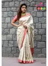 Off White Colour Varsiddhi Mintorsi Manikarnika Banarasi Silk Designer Pallu Festive Wear Saree 14101